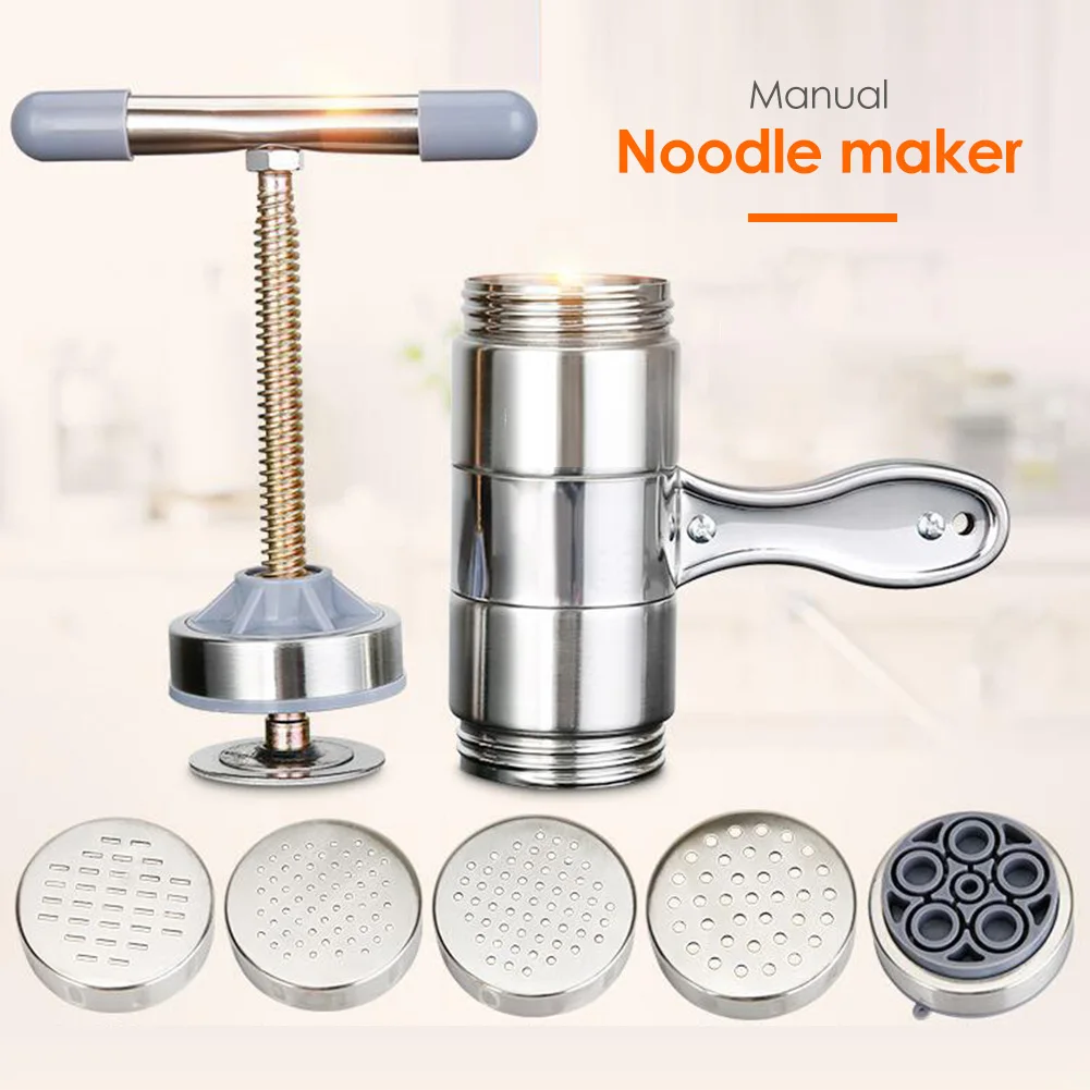 Stainless Steel Manual Noodle Maker Kitchenware Press Pasta Machine Fruit Juicer