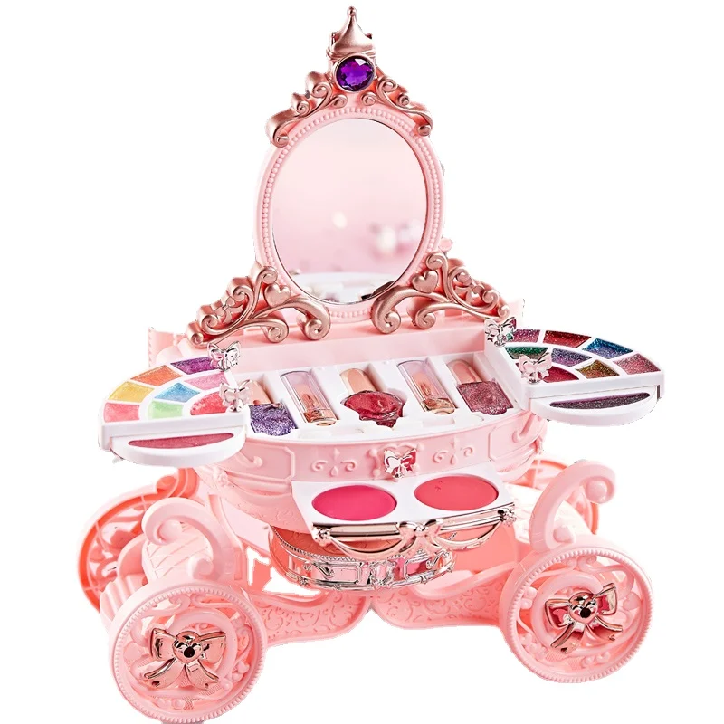 

Hxl Children's Cosmetics Set Non-Toxic Cosmetic Case Makeup Special Toys for Girls