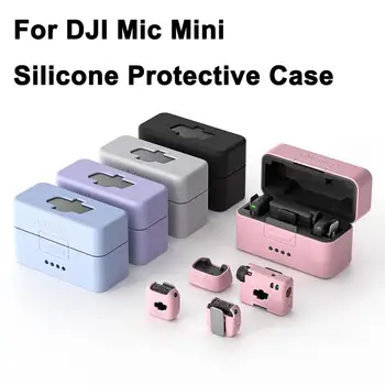 Per aMagisn Custodia in silicone per dji Mic Mini Custodia protettiva di ricarica Custodia antiurto per riporre accessori per microfono