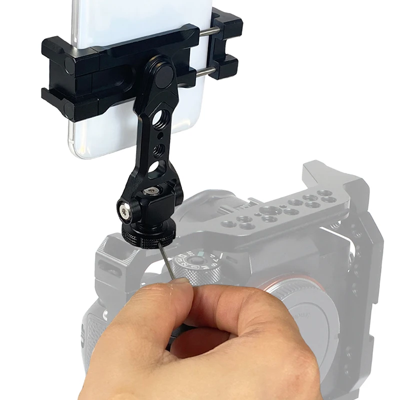 Universal-Handy-Stativ halterung Smartphone-Halter mit kaltem Schuh für horizontale vertikale Aufnahmen – Detail 25