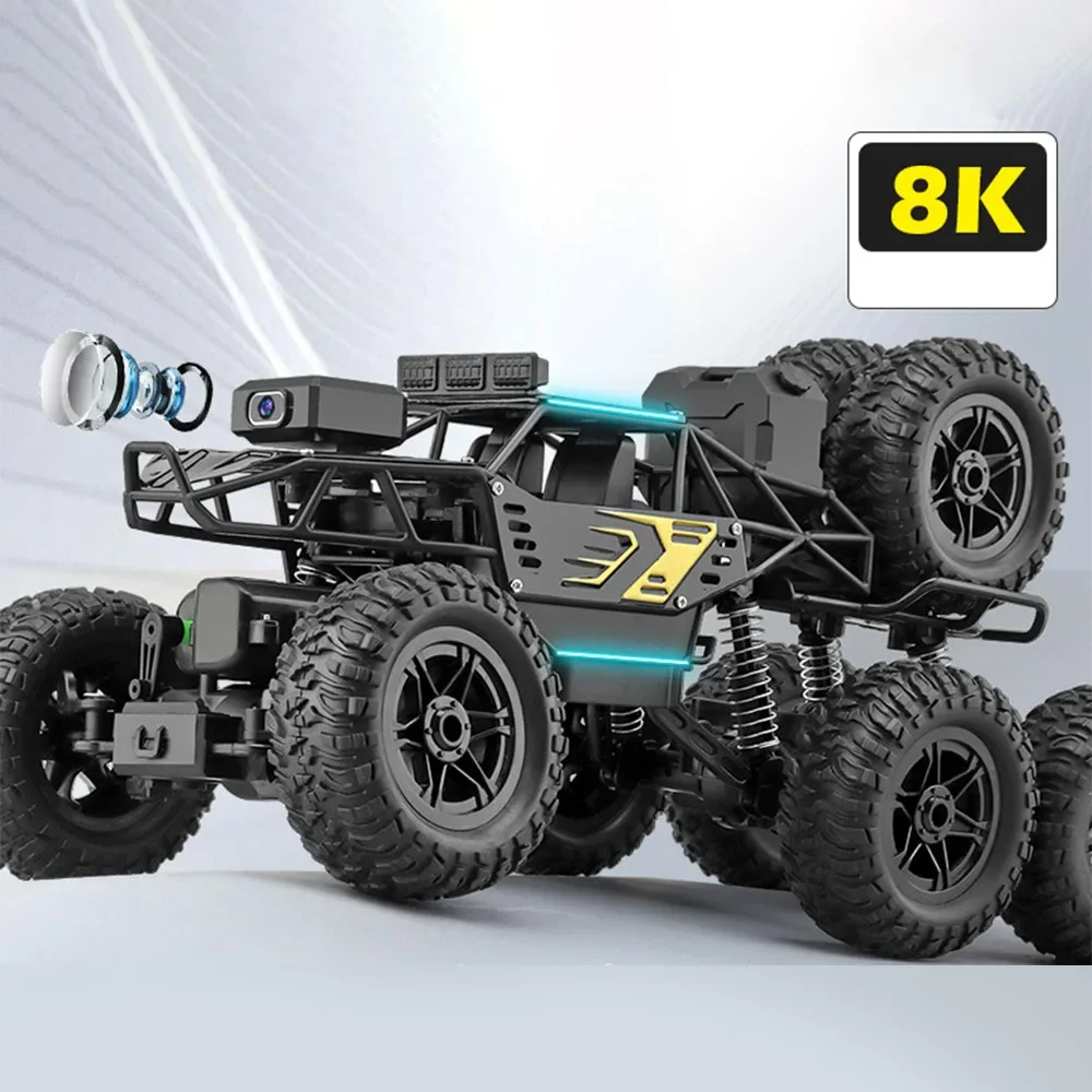 1:18 RC Off-road Racing 2.4G 8K HD Camera Six-wheel Drive Remote Control Alloy Drop Resistant Electric Toy Birthday Gift 2
