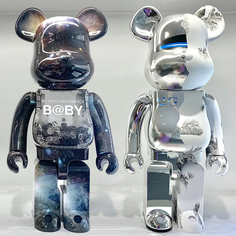 

Bearbrick 400% Moon Mars Earth Cotton Candy Plating Craft Corgi Cherry Blossom Trend Teddy Bear Sunflower Be@rbrick 28cm