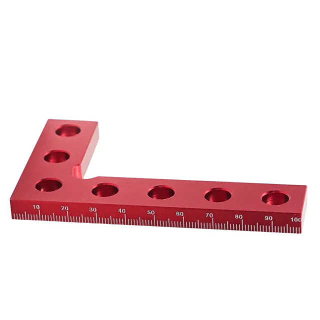 KETIPED Aluminum Arrow Ruler - 45/90 Degree Angle Finder, Centerline Marker, Imperial Scale