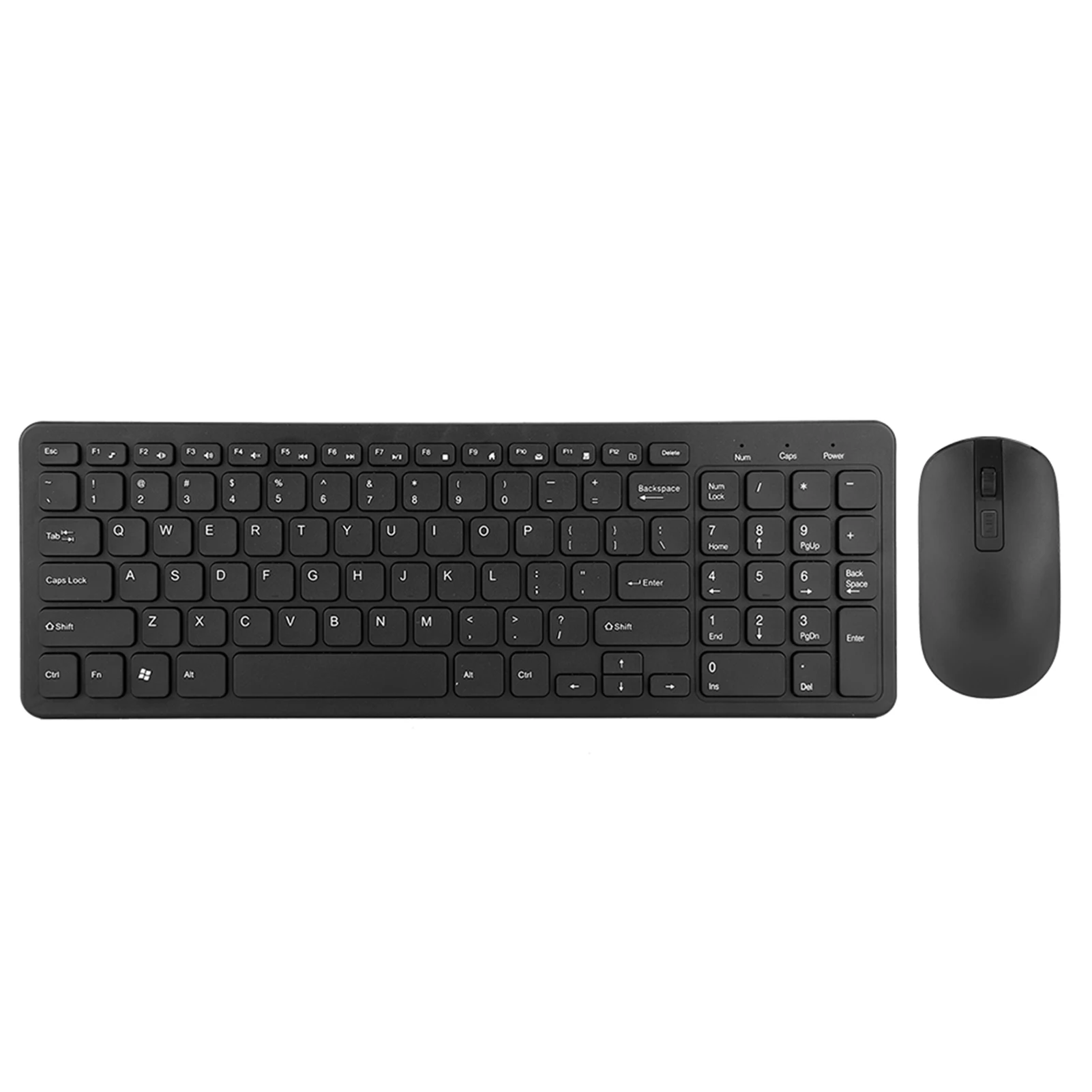 Set combinato 2.4G con tastiera e mouse wireless a 108 tasti, alta sensibilità e nessun ritardo._voghion.com