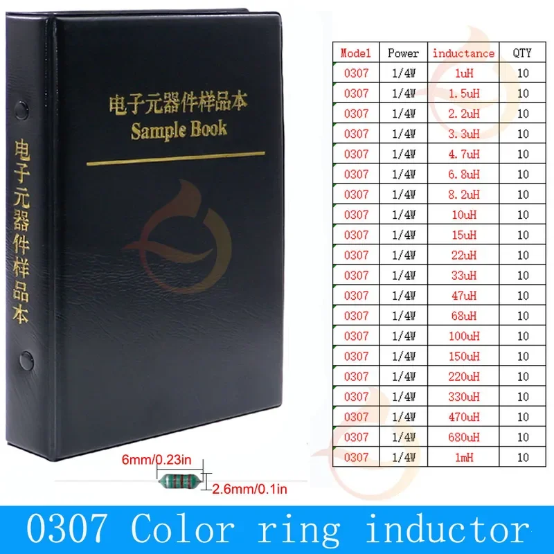 Comprehensive Inductor Assortment Kit - Diverse Range from 2.2uH to 100mH