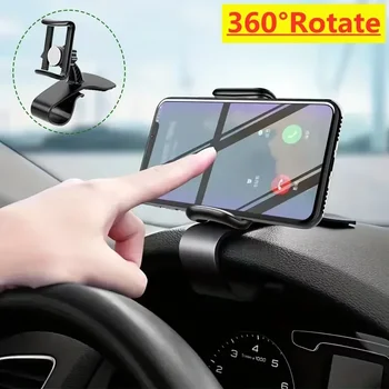 Supporto universale per telefono da auto, supporto rotante per cruscotto, supporto GPS, supporto per cellulare in auto per iPhone Samsung Xiaomi