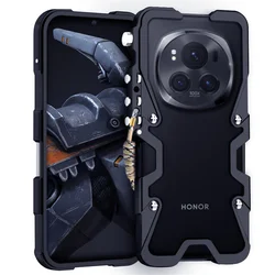 Durable Shockproof Aluminum Bumper Case - Sleek Metal Protection Cover for Magic 5 (Black)