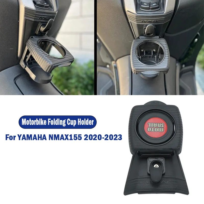 For Yamaha NMAX155 NMAX 155 Water Cup Foldable Holder Travel Kettle Stand Front Hook Helmet Holder Hook Luggage Accessories motorcycle accessories motorcycle driver s license card holder id card storage for yamaha nmax155 nmax 155 125 2016 2018 2019