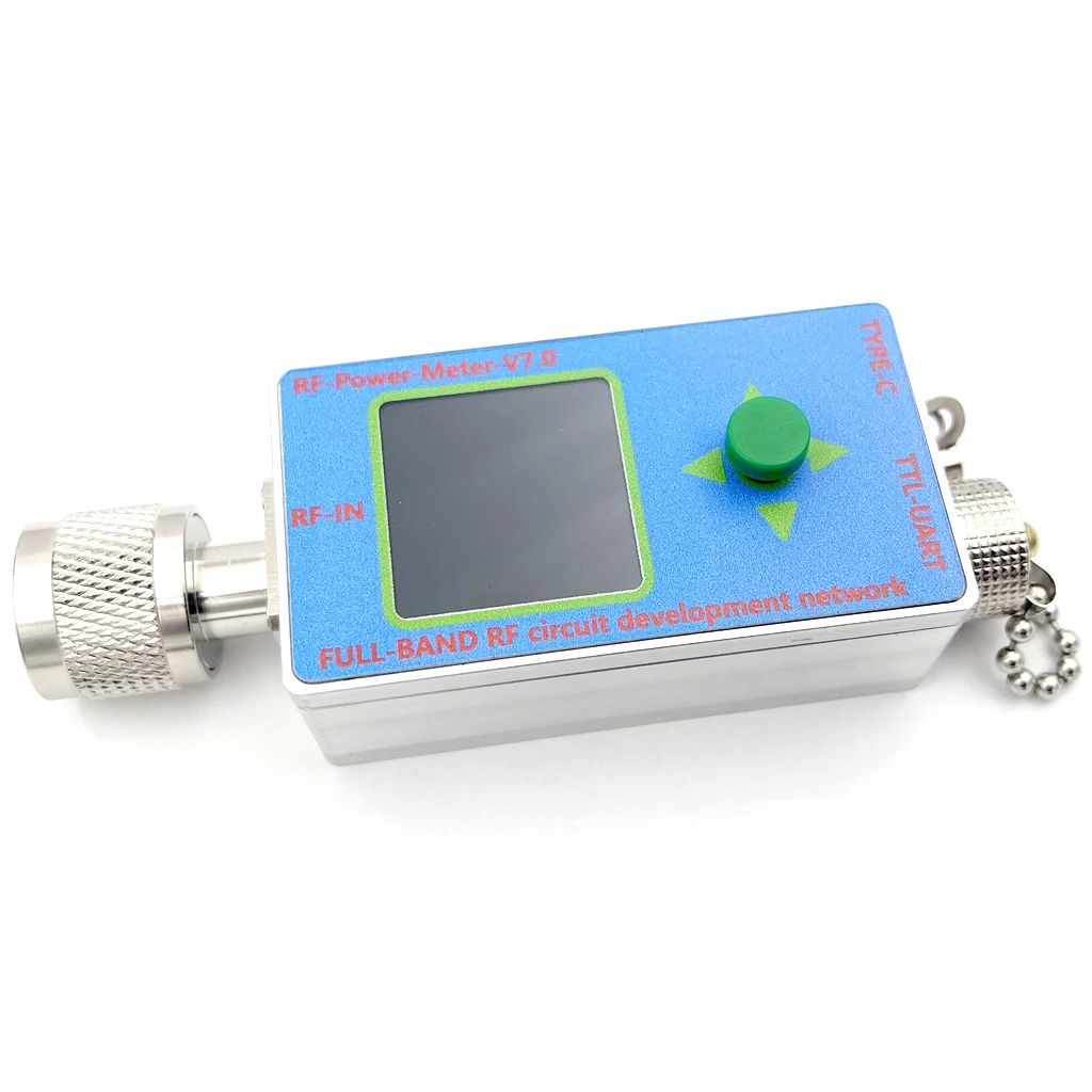 100Khz-10Ghz V7 RF Power Meter N-type Software Serial Communication Data Export Power Detector Attenuator F/ham Radio Amplifier