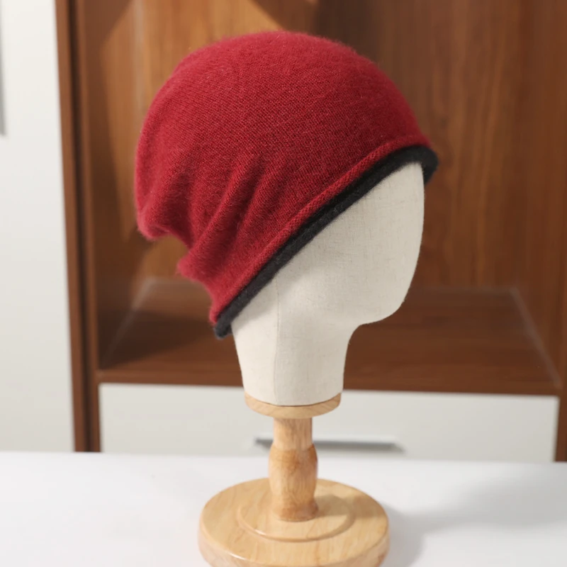 Merino Wool Knitted Hat For Women Men Autumn/Winter Outdoor Travel winter accessories winter hat set colored woven hat