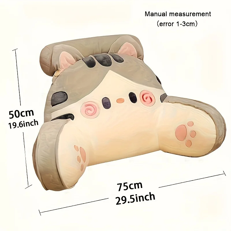 70*50CM Large Size Bedhead Backrest Pillow,Sofa Cushion Dormitory Reading Pillow,Pregnant Woman Waist Protection Cartoon Pattern