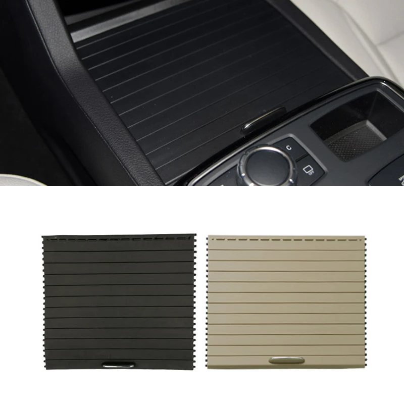 

Car Inner Centre Console Slide Roller Blind Cover For Mercedes Benz Ml Gl Gle Gls W166 W292 2015-2018 Water Cup Holder Storage