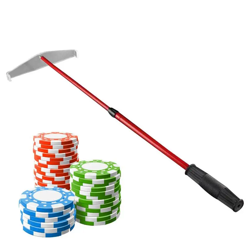 Poker Chip Push Retrattile Chip Stick Poker Chip Collector Rake Metal Casino Fornisce Chip Erpice Collector Dadi Portatili