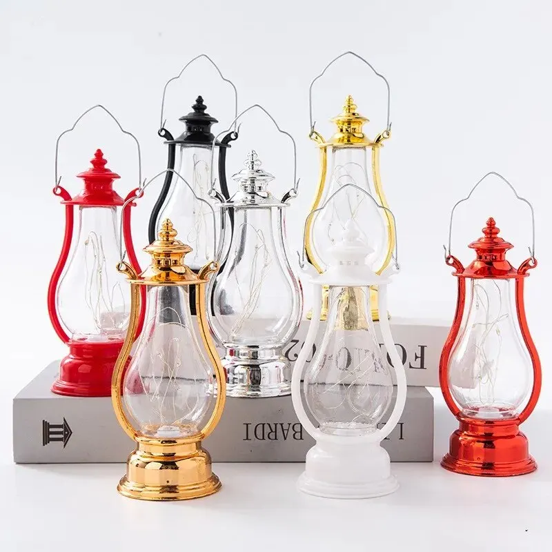 Oil lamp Led Retro Small Oil Lamp Multicolor Interior Decorative Desk Lamp Portable Wind Candle Lamps