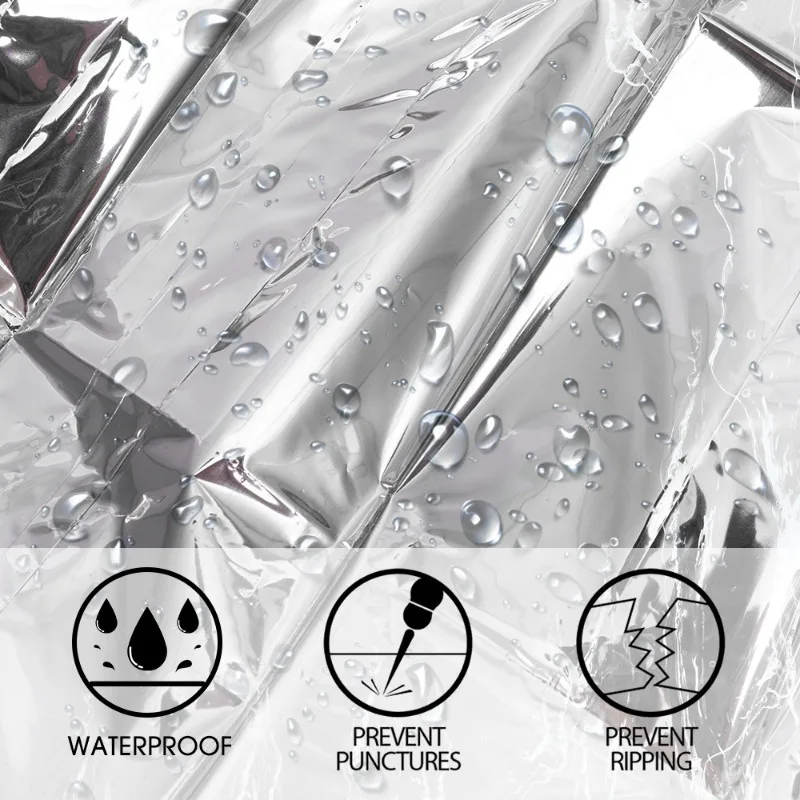Emergency Blanket Outdoor Survive First Aid Military Rescue Kit Windproof Waterproof Foil Thermal Blanket Camping Travel
