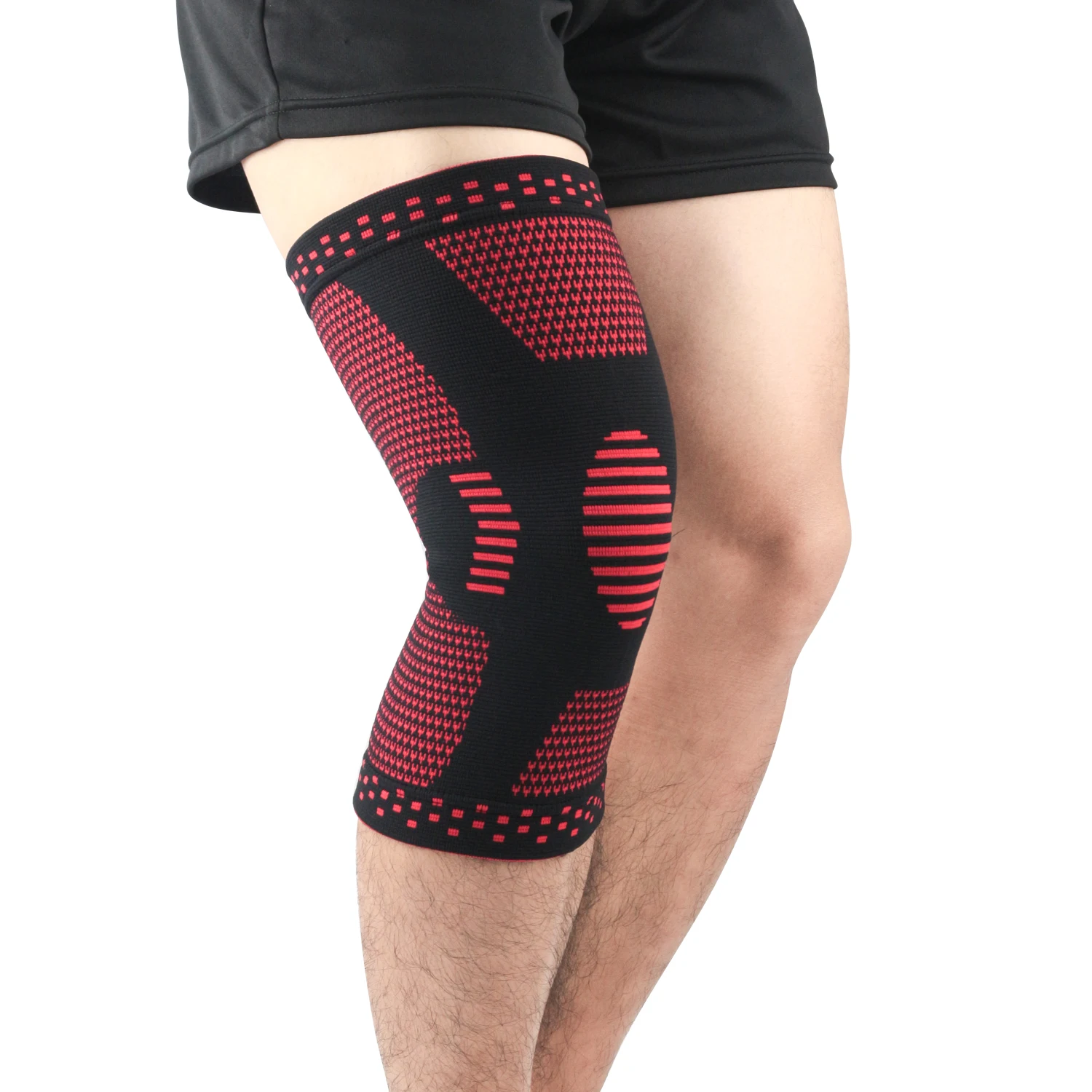 New high quality compression sport Basketball Football Leg Knee Cycling leg Long Sleeve knee brace support