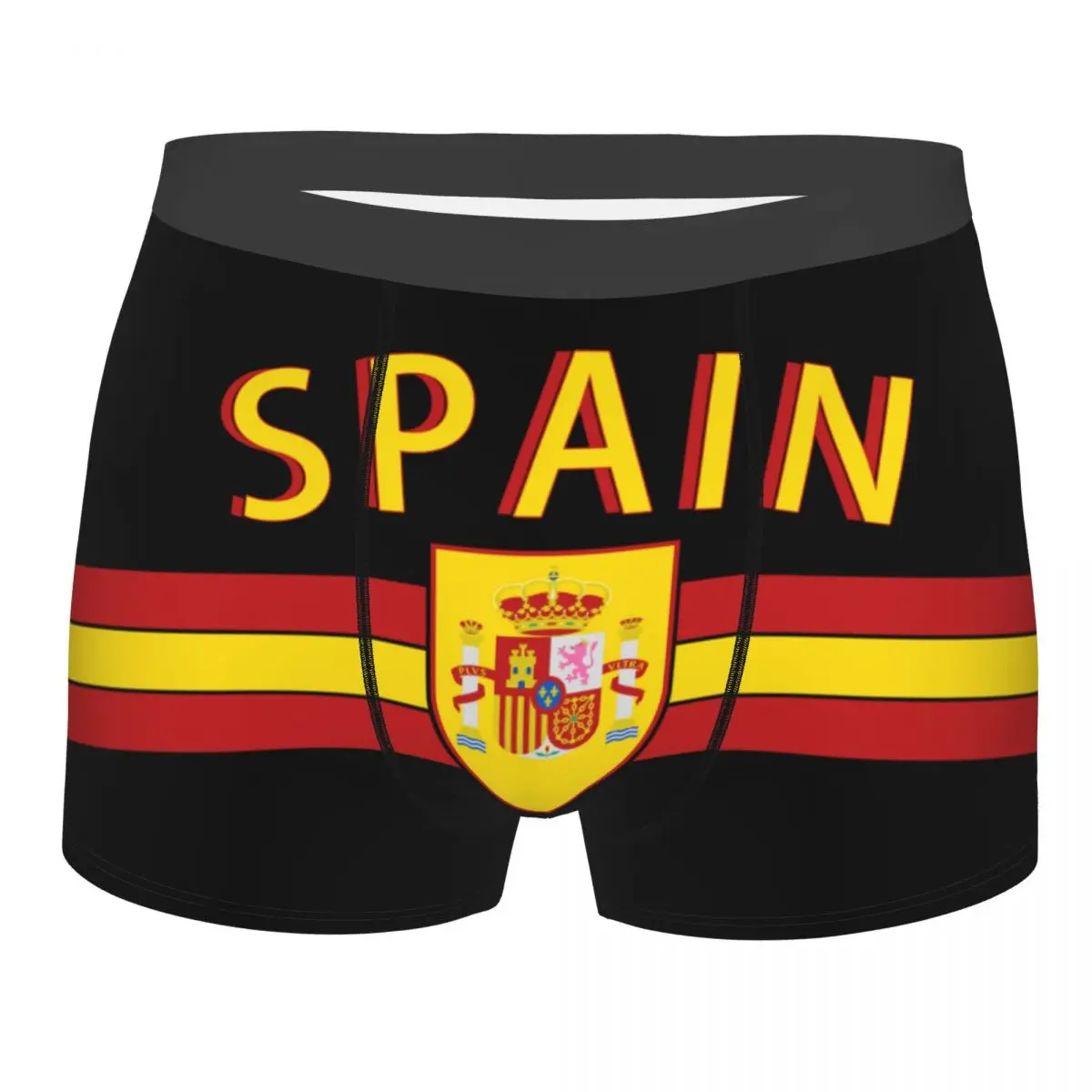 

Male Sexy Coat Of Arms Of Spain Underwear Spanish Flag Boxer Briefs Soft Shorts Panties Underpants