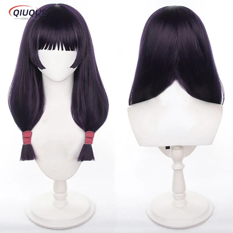 

Парик для косплея аниме Iori Utahime, длинный, темно-фиолетовый, термостойкий, искусственные волосы, фотоаксессуары + шапочка для парика