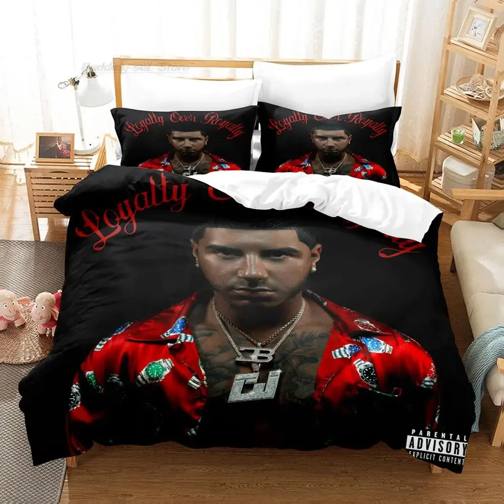 Anuel Aa Real Hasta La Bedding Set Single Twin Full Queen King Size Bed Set Aldult Kid Bedroom Duvetcover Sets 3D Print 2022 3