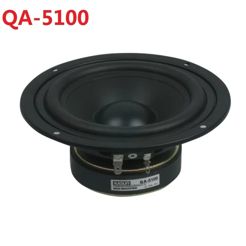 

1 Pieces Original Kasun QA-5100 Home Audio HiFi DIY 5'' Mid-range Speaker Driver Unit Black PP Cone 8ohm/90W OD=147mm