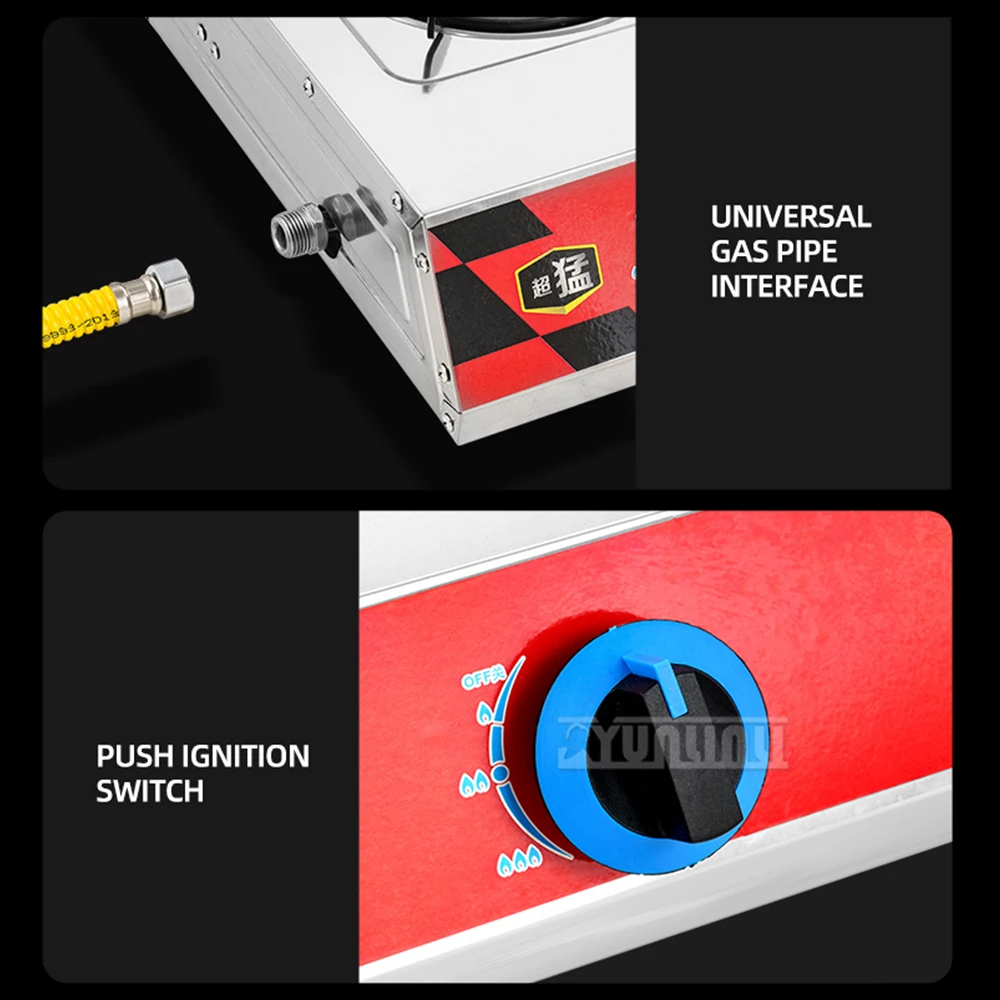 Kitchen Gas Stove Cooktop Multi Burners Desktop Commercial Gasbrenner Encimeras De Gas Para Cocinas