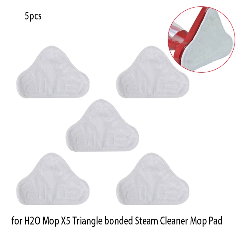5 Pz Per Triangolo Bonded Mop Pad H2O Mop X5 Triangolare Drag Steam Cleaner Mop Cloths