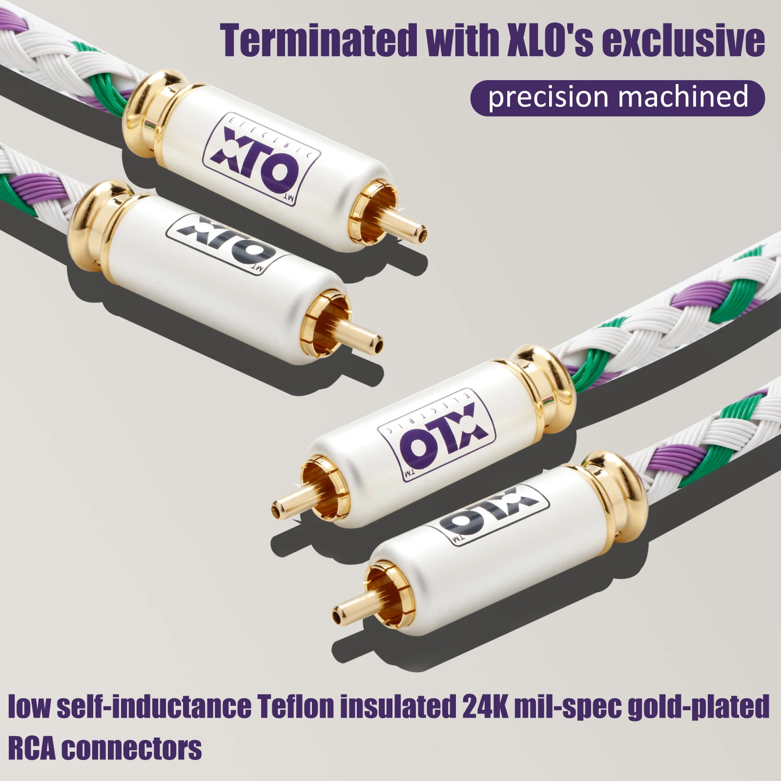 

Hi-Fi Pair XLO Signature S3-1 Signature Interconnect Cable with RCA Jack 24K Gold Plated RCA Plug
