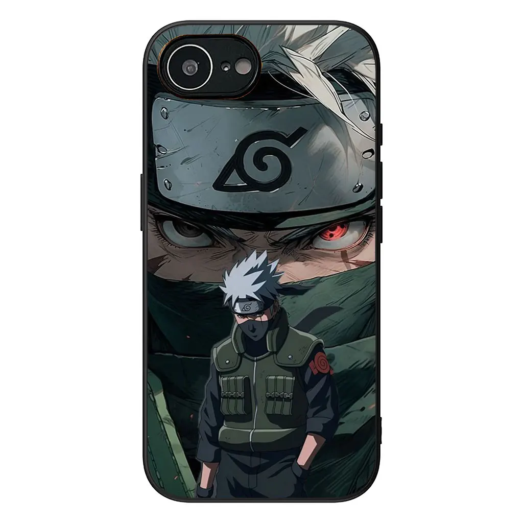 Naruto Themed Phone Case Featuring Namikaze Minato and Kakashi