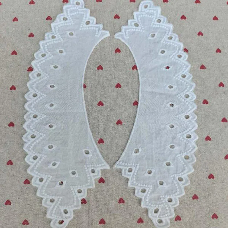 Cotton Embroidery Lace Fabric DIY applique collar neckline craft Sewing guipure Womens dresses cloth decor lace fabric lace sewing supplies lace sewing accessories lace accessories lace garment accessories lace decoration