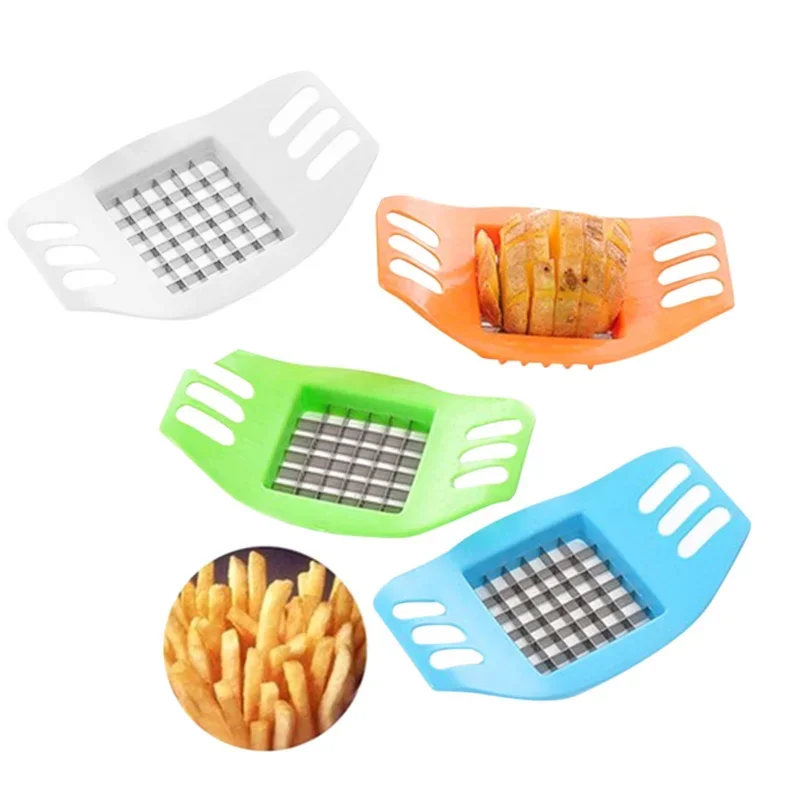 Stainless Steel Vegetable Potato Slicer Cutter Chopper Chips Making Tool Potato Cutting Fries Making Tool Kitchen Accessories