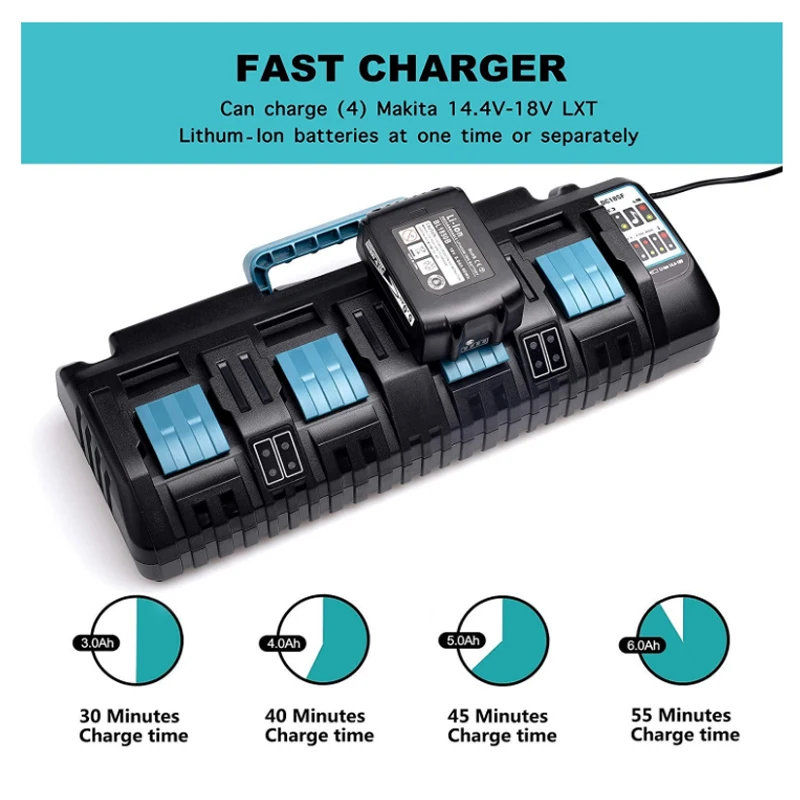 Li-ion Battery Charger | 18v Battery Dc18sf | Power Tools - Dc18sf 4-port - Aliexpress