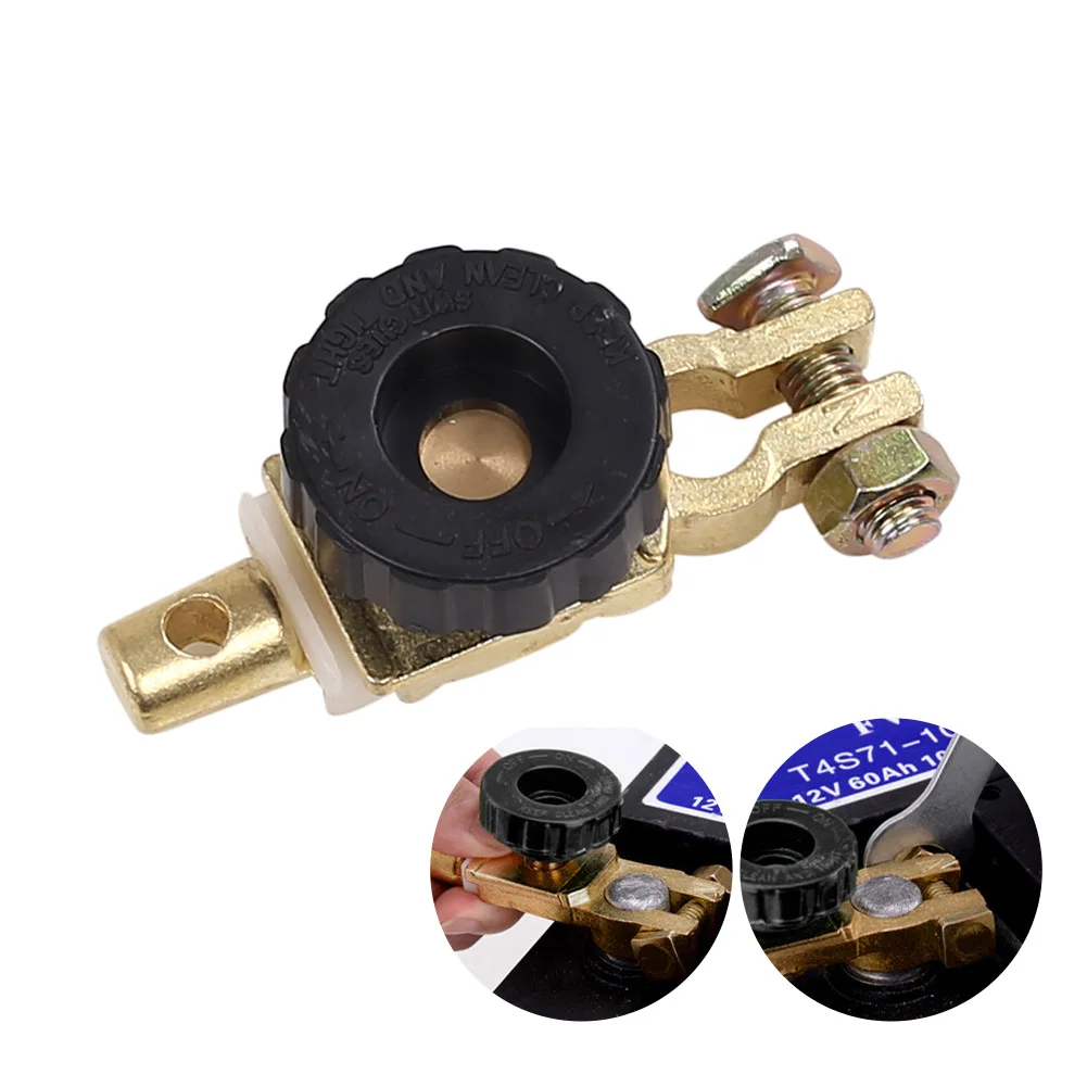 

New Universal Car Battery Switch Battery Terminal Link Switch Quick Cut-off Disconnect Protector RV Car Battery Power-off Switch