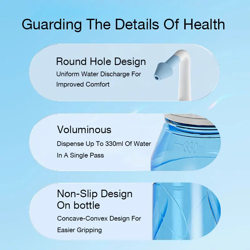 Dr.isla 300ML Nasal irrigator Nasal Rinse Bottle Nasal Wash Cleaner Nose Protector Avoid Allergic Rhinitis Adults Children Neti Baby & Maternity