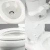 320 RV Toilet  White ,Standard Height ,Gravity Toilet,Elongated Ceramic Bowl,Flush with Foot Pedal,For RVs,and Outdoor Campers 4