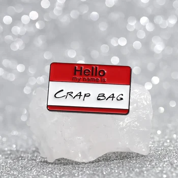 Hello My Name Is Enamel Pins Brooches Lapel Badges  5