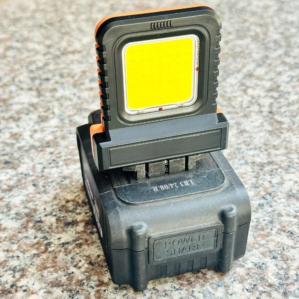 Power Tool Accessories Parts For Makita 18V DeWALT 20V Milwaukee Bosch M18 Lithium Battery Case Work Lamp