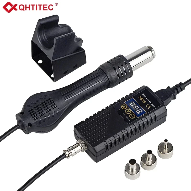 JCD 750W Hot air gun Micro Rework soldering station LED Digital Hair dryer for soldering Heat Gun welding repair tools 8858