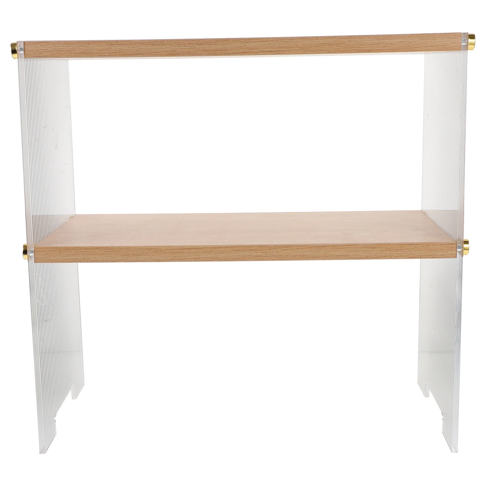 

Multi-layer Shelf Rack Water Cup Storage Holder Bedroom Wooden Acrylic Display Dresser Desk Toiletry Organizer