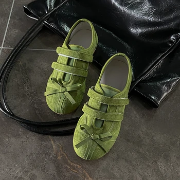 Flats Women Ballet Dance Shoes Walking Spring Cozy Sport Shoes Woman 2025 Fashion New Designer Sneakers Brand Zapatos De Mujer 1