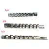 1Pc Socket Rack Holder 1/4 3/8 1/2inch 8 Clips Organizer Rail Iron 150/190/260mm For Storing Loose Socket Workshop Hand Tools 6