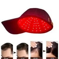 Bonnet de croissance des cheveux à infrarouge gible, thérapie à la lumière rouge, anti-chute, relaxant, cuir chevelu, soin des cheveux, nouveau, 96 pièces, 660nm et 850nm 2