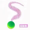 1/5/10PCS Cat interactive toys Tickle Cat Colorful bouncing ball Pet supplies Puzzle teasing indoor cat caterpillar elastic toy 2
