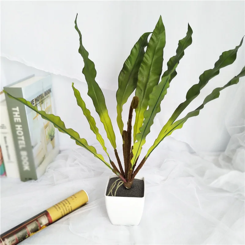

Artificial Plants Tropical Rainforest Plants Room Living Room Desktop Decoration Simulation Leaves Fake Plants Home Decoration