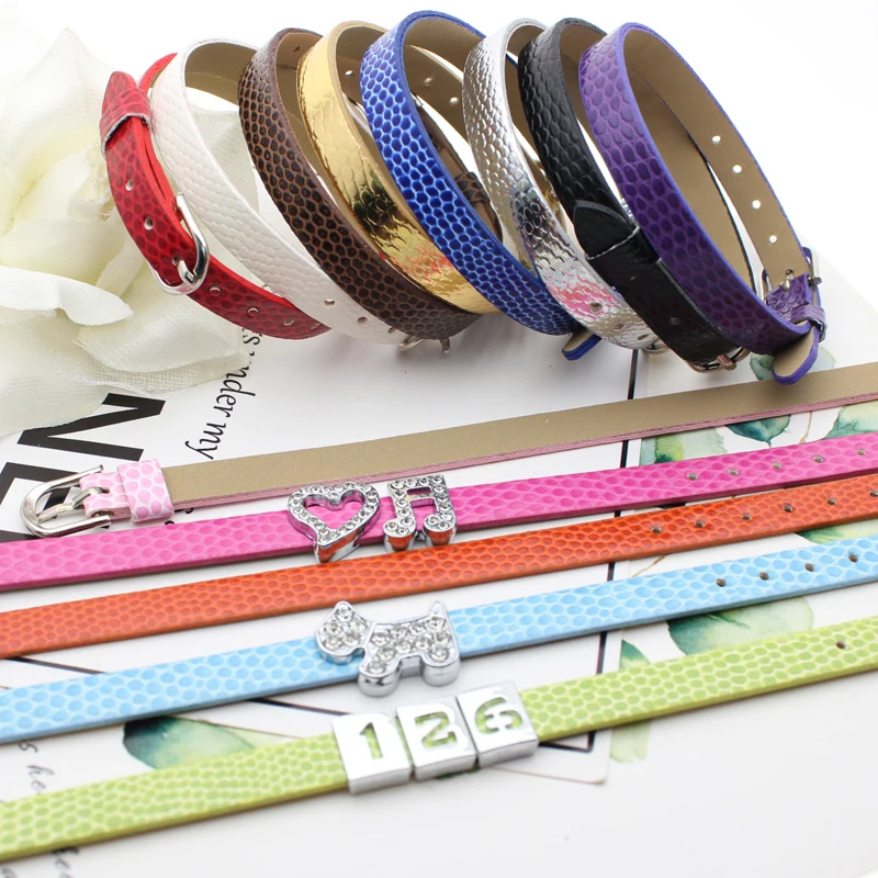 Leather Bracelet Letter Charms  Pu Leather Pet Collar Accessories -  10pcs/lot 8mm - Aliexpress