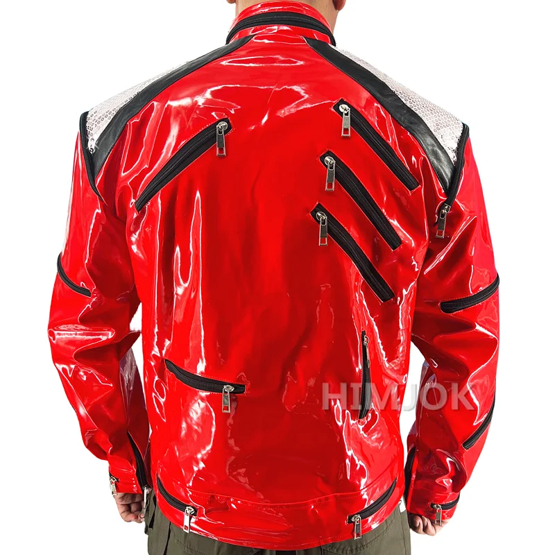 Michael Jackson Costumes Jacket Beat It for Adults Cosplay Impersonate Halloween Christmas 4