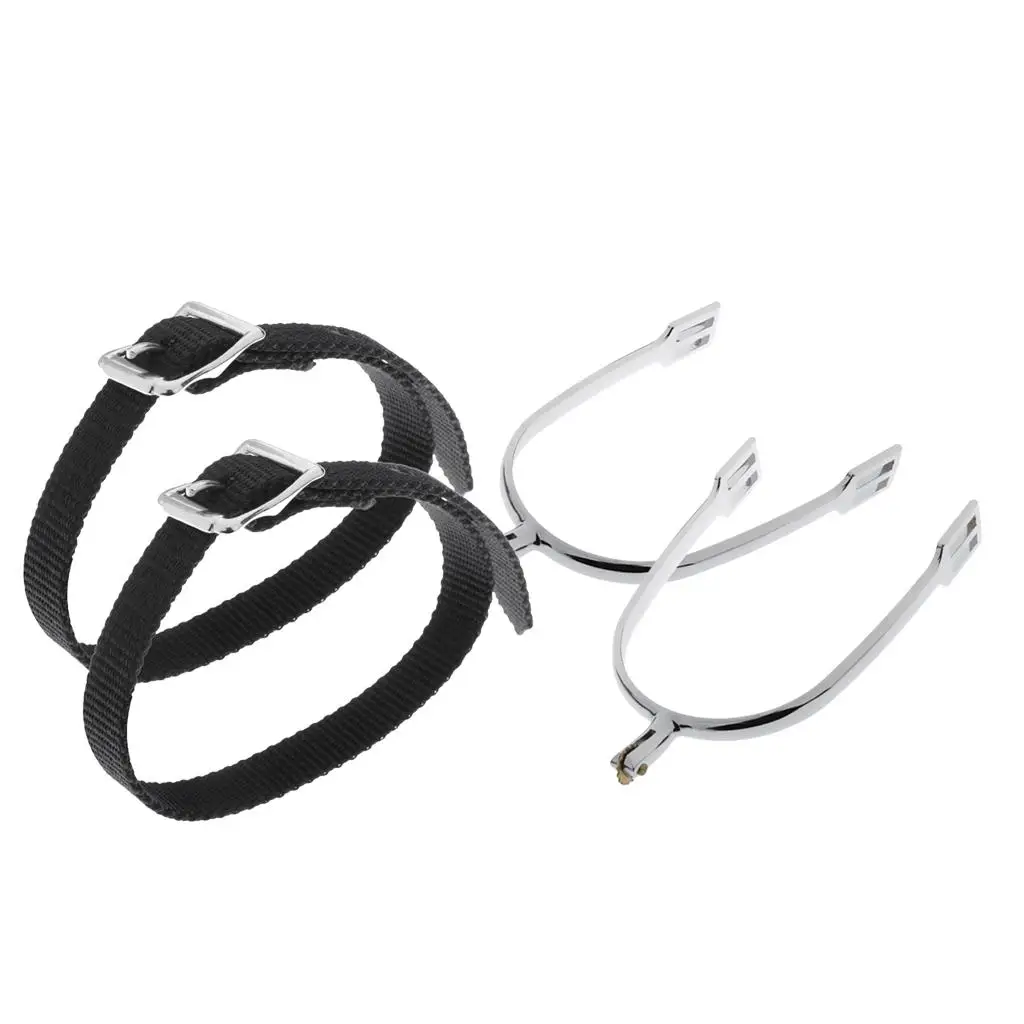 Mens Horse Riding  Spur With Spur Straps Equestrian Equipment 5