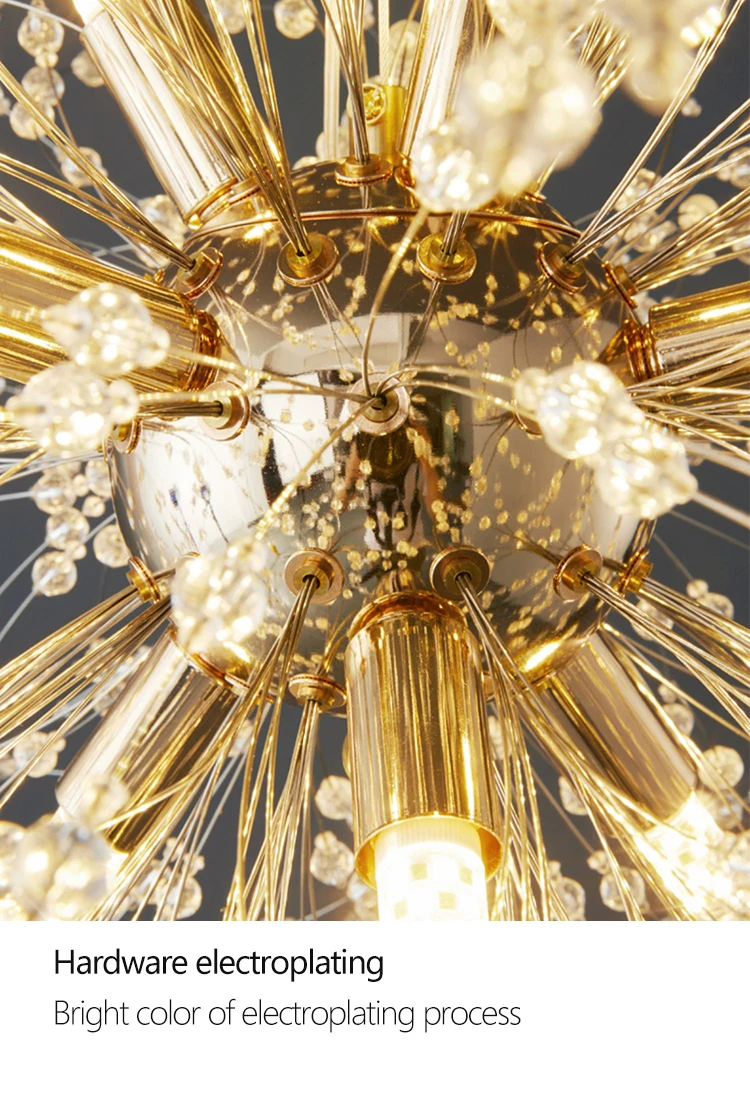 IRALAN Modern Light Luxury Crystal LED Ceiling Lamp Image 10