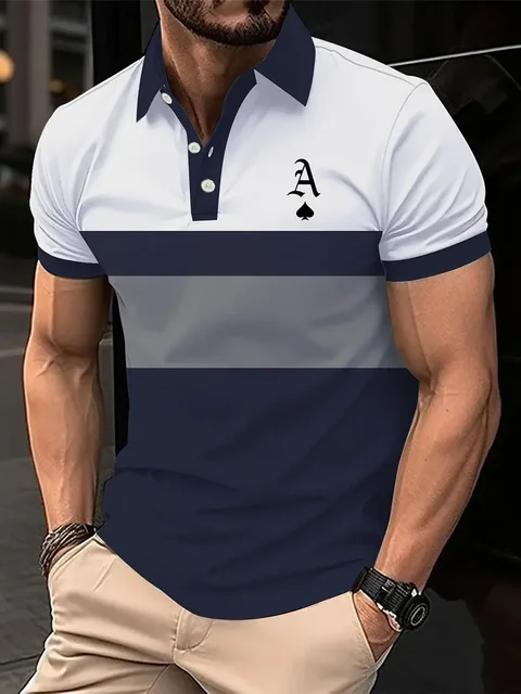 Men’s Striped Polo Shirt 2