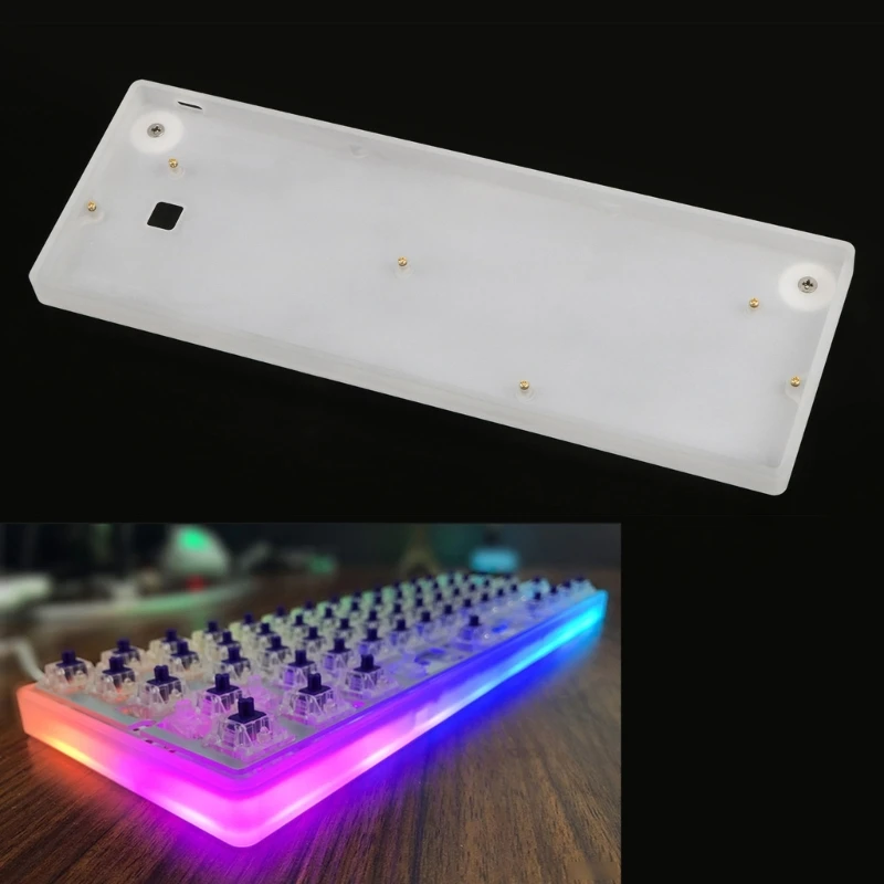 Carcasa De Plástico Para Teclado 60% - Compatible Con GH60, POKER2 Y Otros | Color Blanco
