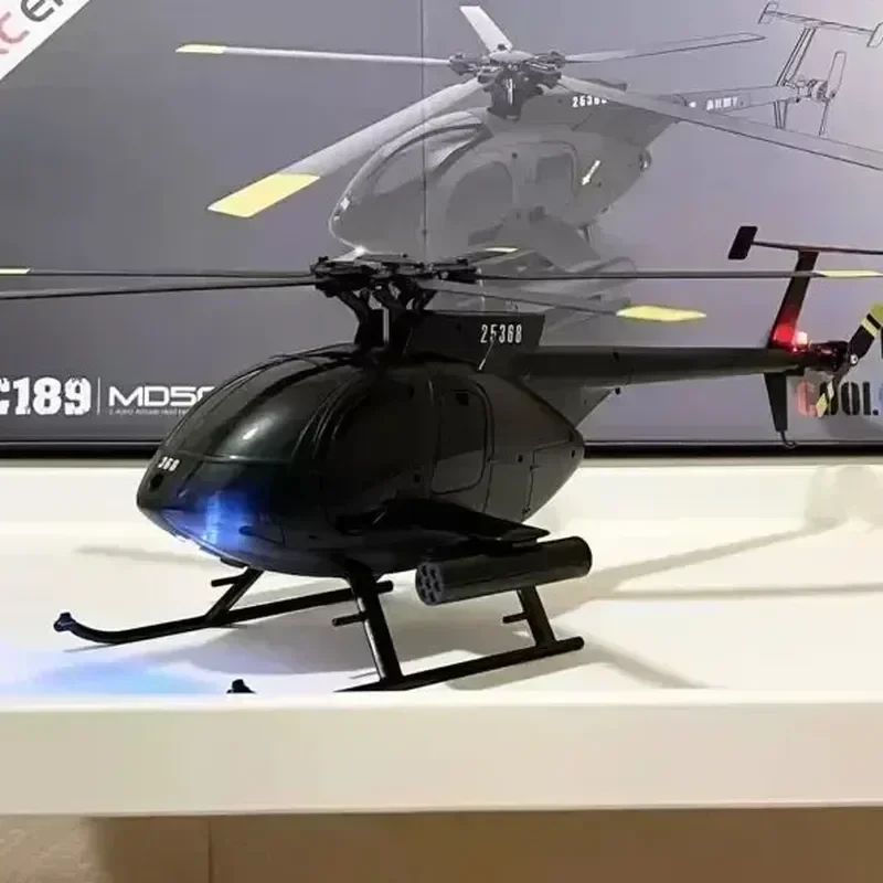 Remote-controlled Helicopter Rc Era 1:28 Md500 Dual Brushless C189 Tusk Simulation Aircraft Outdoor Model Children Birthday Toys 3